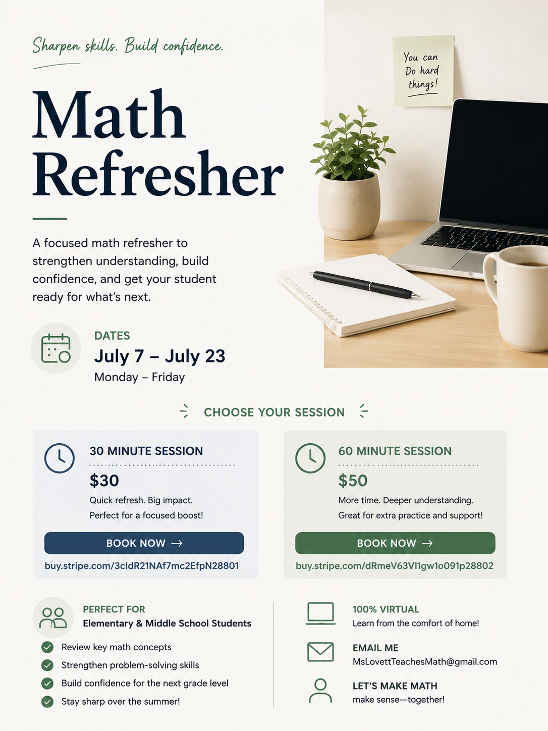 Summer Tutoring